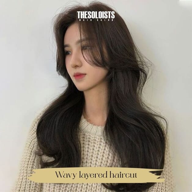 layered long hair style